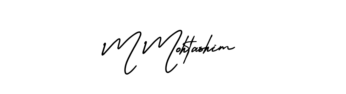 How to Draw M Mohtashim signature style? AmerikaSignatureDemo-Regular is a latest design signature styles for name M Mohtashim. M Mohtashim signature style 3 images and pictures png
