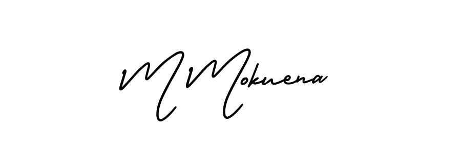 How to Draw M Mokuena signature style? AmerikaSignatureDemo-Regular is a latest design signature styles for name M Mokuena. M Mokuena signature style 3 images and pictures png