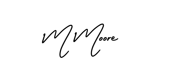How to Draw M Moore signature style? AmerikaSignatureDemo-Regular is a latest design signature styles for name M Moore. M Moore signature style 3 images and pictures png