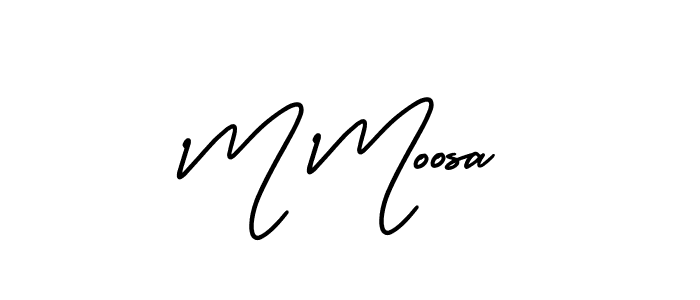 Similarly AmerikaSignatureDemo-Regular is the best handwritten signature design. Signature creator online .You can use it as an online autograph creator for name M Moosa. M Moosa signature style 3 images and pictures png