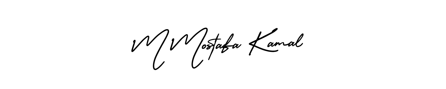 Use a signature maker to create a handwritten signature online. With this signature software, you can design (AmerikaSignatureDemo-Regular) your own signature for name M Mostafa Kamal. M Mostafa Kamal signature style 3 images and pictures png