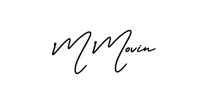 Check out images of Autograph of M Movin name. Actor M Movin Signature Style. AmerikaSignatureDemo-Regular is a professional sign style online. M Movin signature style 3 images and pictures png
