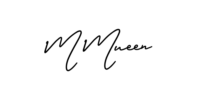 This is the best signature style for the M Mueen name. Also you like these signature font (AmerikaSignatureDemo-Regular). Mix name signature. M Mueen signature style 3 images and pictures png