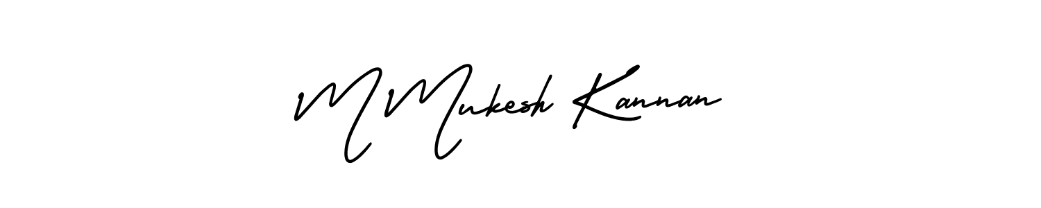 Also You can easily find your signature by using the search form. We will create M Mukesh Kannan name handwritten signature images for you free of cost using AmerikaSignatureDemo-Regular sign style. M Mukesh Kannan signature style 3 images and pictures png