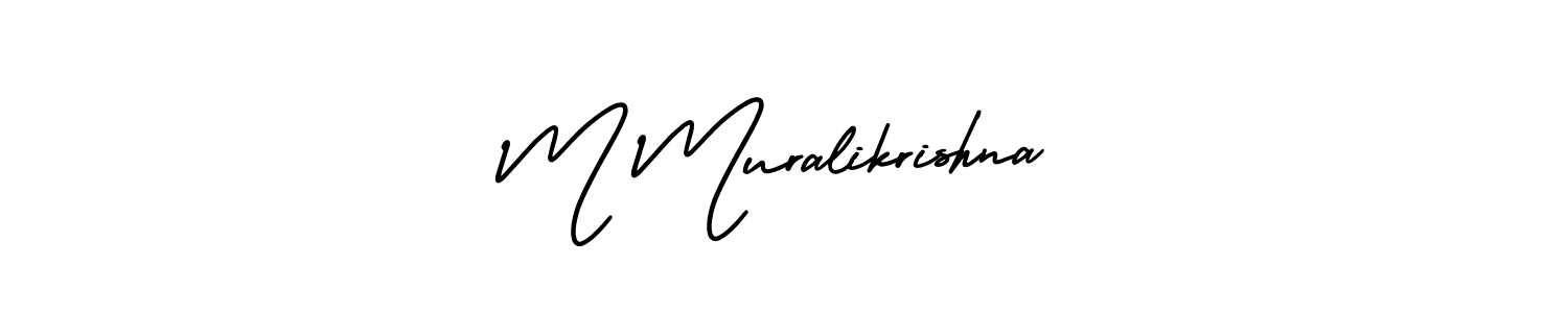 AmerikaSignatureDemo-Regular is a professional signature style that is perfect for those who want to add a touch of class to their signature. It is also a great choice for those who want to make their signature more unique. Get M Muralikrishna name to fancy signature for free. M Muralikrishna signature style 3 images and pictures png