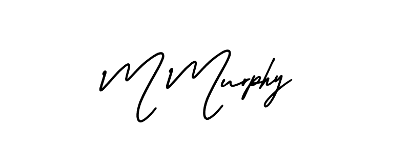 The best way (AmerikaSignatureDemo-Regular) to make a short signature is to pick only two or three words in your name. The name M Murphy include a total of six letters. For converting this name. M Murphy signature style 3 images and pictures png