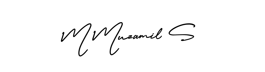 Also You can easily find your signature by using the search form. We will create M Muzamil S name handwritten signature images for you free of cost using AmerikaSignatureDemo-Regular sign style. M Muzamil S signature style 3 images and pictures png