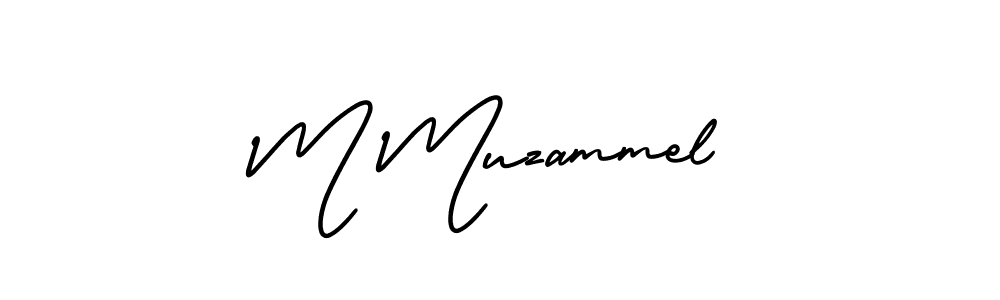 if you are searching for the best signature style for your name M Muzammel. so please give up your signature search. here we have designed multiple signature styles  using AmerikaSignatureDemo-Regular. M Muzammel signature style 3 images and pictures png