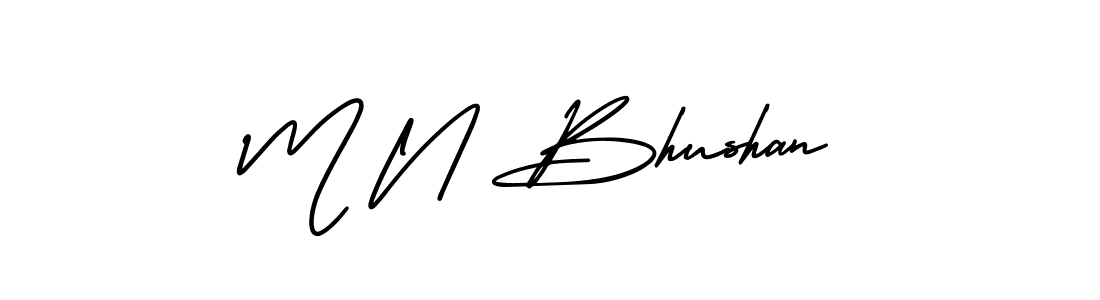 if you are searching for the best signature style for your name M N Bhushan. so please give up your signature search. here we have designed multiple signature styles  using AmerikaSignatureDemo-Regular. M N Bhushan signature style 3 images and pictures png