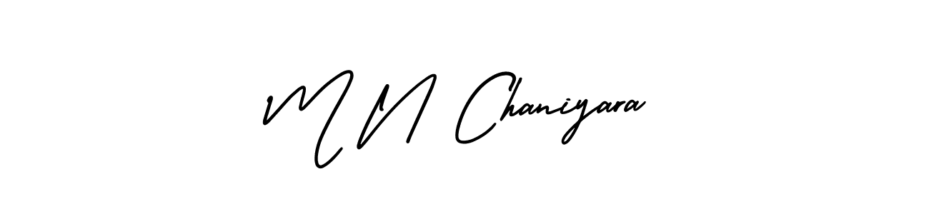 How to Draw M N Chaniyara signature style? AmerikaSignatureDemo-Regular is a latest design signature styles for name M N Chaniyara. M N Chaniyara signature style 3 images and pictures png