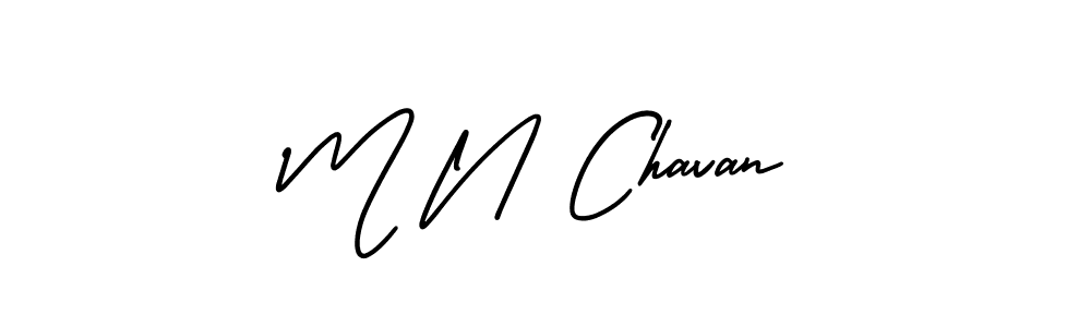 How to make M N Chavan signature? AmerikaSignatureDemo-Regular is a professional autograph style. Create handwritten signature for M N Chavan name. M N Chavan signature style 3 images and pictures png