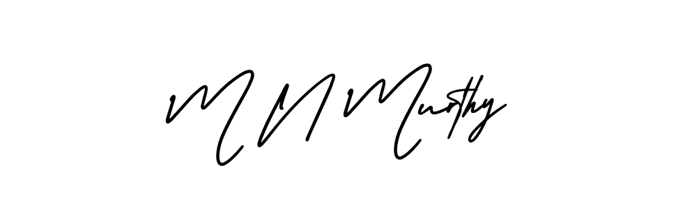 How to make M N Murthy signature? AmerikaSignatureDemo-Regular is a professional autograph style. Create handwritten signature for M N Murthy name. M N Murthy signature style 3 images and pictures png