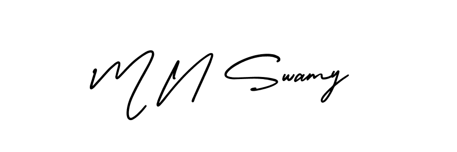 How to Draw M N Swamy signature style? AmerikaSignatureDemo-Regular is a latest design signature styles for name M N Swamy. M N Swamy signature style 3 images and pictures png