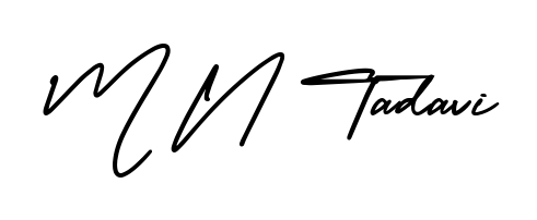 Personalize your online presence with M N Tadavi signature rendered in elegant AmerikaSignatureDemo-Regular font. Great for website footers and blogs. M N Tadavi signature style 3 images and pictures png
