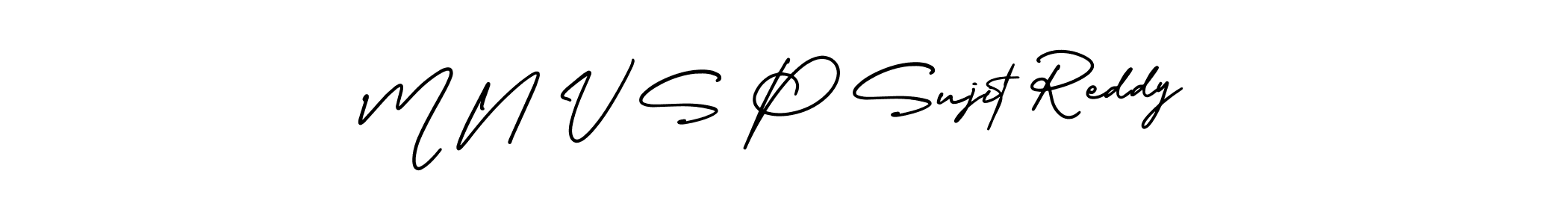 It looks lik you need a new signature style for name M N V S P Sujit Reddy. Design unique handwritten (AmerikaSignatureDemo-Regular) signature with our free signature maker in just a few clicks. M N V S P Sujit Reddy signature style 3 images and pictures png