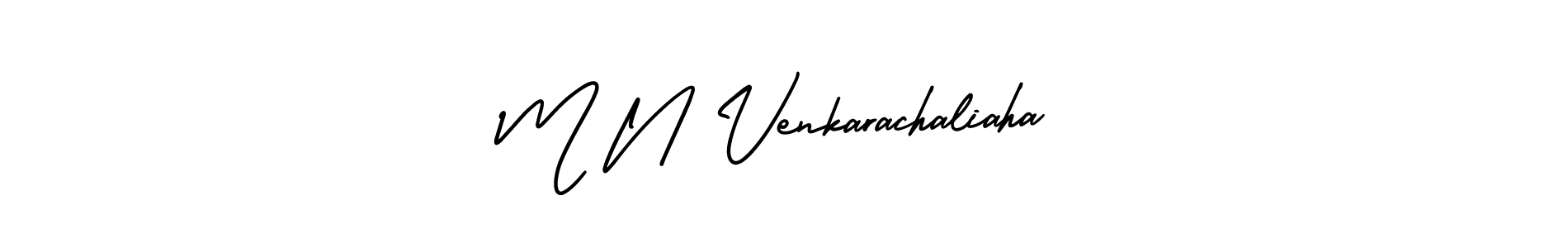 This is the best signature style for the M N Venkarachaliaha name. Also you like these signature font (AmerikaSignatureDemo-Regular). Mix name signature. M N Venkarachaliaha signature style 3 images and pictures png