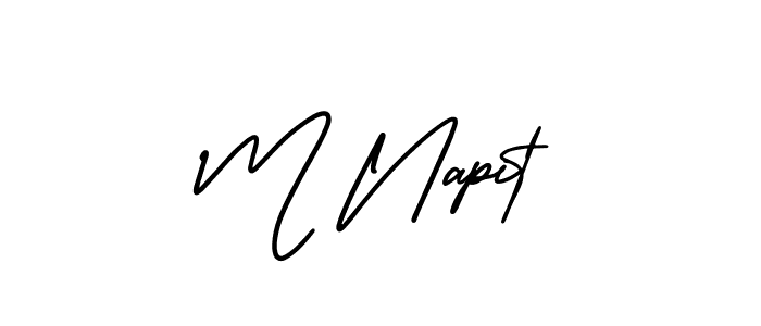 How to Draw M Napit signature style? AmerikaSignatureDemo-Regular is a latest design signature styles for name M Napit. M Napit signature style 3 images and pictures png