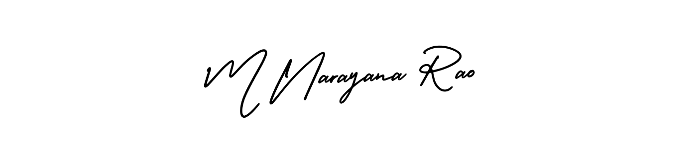 How to Draw M Narayana Rao signature style? AmerikaSignatureDemo-Regular is a latest design signature styles for name M Narayana Rao. M Narayana Rao signature style 3 images and pictures png