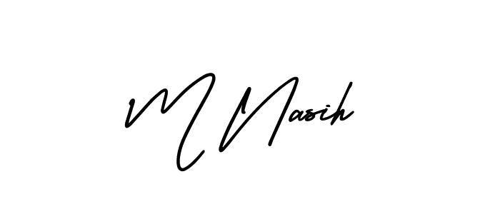if you are searching for the best signature style for your name M Nasih. so please give up your signature search. here we have designed multiple signature styles  using AmerikaSignatureDemo-Regular. M Nasih signature style 3 images and pictures png