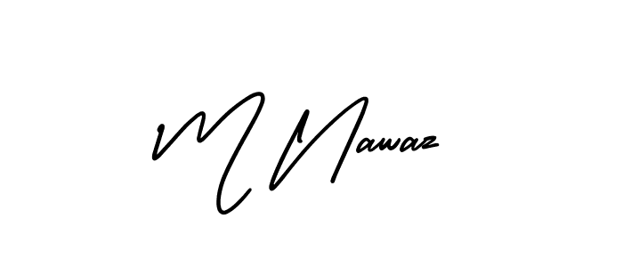 You can use this online signature creator to create a handwritten signature for the name M Nawaz. This is the best online autograph maker. M Nawaz signature style 3 images and pictures png