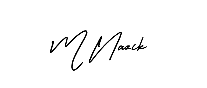 Here are the top 10 professional signature styles for the name M Nazik. These are the best autograph styles you can use for your name. M Nazik signature style 3 images and pictures png