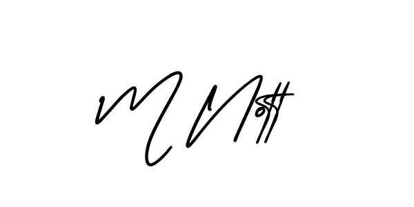Once you've used our free online signature maker to create your best signature AmerikaSignatureDemo-Regular style, it's time to enjoy all of the benefits that M Nott name signing documents. M Nott signature style 3 images and pictures png