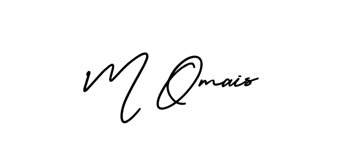 if you are searching for the best signature style for your name M Omais. so please give up your signature search. here we have designed multiple signature styles  using AmerikaSignatureDemo-Regular. M Omais signature style 3 images and pictures png