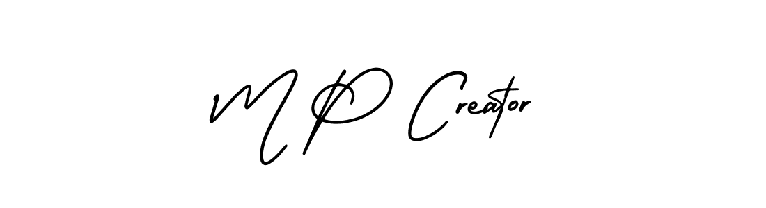 if you are searching for the best signature style for your name M P Creator. so please give up your signature search. here we have designed multiple signature styles  using AmerikaSignatureDemo-Regular. M P Creator signature style 3 images and pictures png