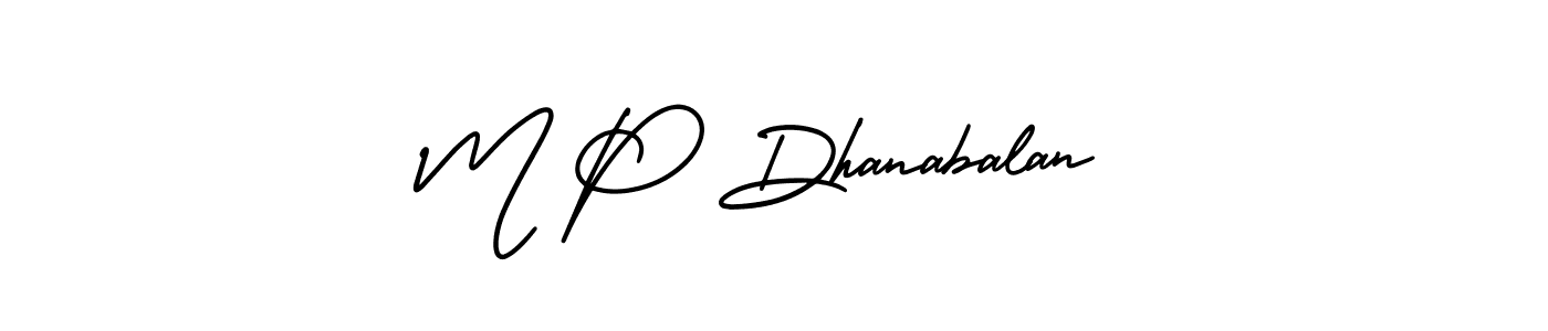 Also we have M P Dhanabalan name is the best signature style. Create professional handwritten signature collection using AmerikaSignatureDemo-Regular autograph style. M P Dhanabalan signature style 3 images and pictures png