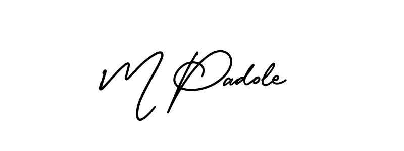 How to Draw M Padole signature style? AmerikaSignatureDemo-Regular is a latest design signature styles for name M Padole. M Padole signature style 3 images and pictures png