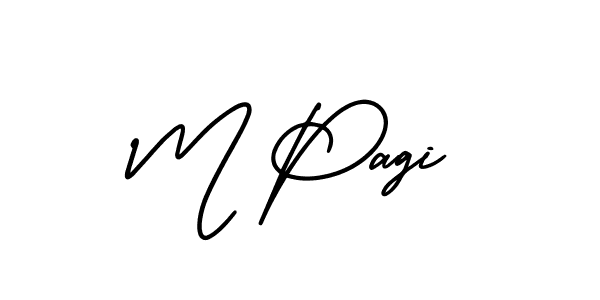 Make a beautiful signature design for name M Pagi. Use this online signature maker to create a handwritten signature for free. M Pagi signature style 3 images and pictures png