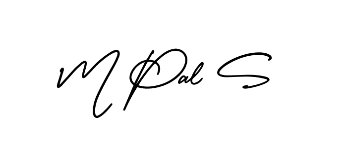 M Pal S stylish signature style. Best Handwritten Sign (AmerikaSignatureDemo-Regular) for my name. Handwritten Signature Collection Ideas for my name M Pal S. M Pal S signature style 3 images and pictures png