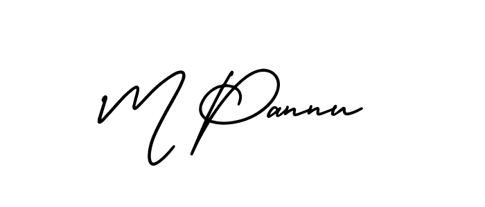 Similarly AmerikaSignatureDemo-Regular is the best handwritten signature design. Signature creator online .You can use it as an online autograph creator for name M Pannu. M Pannu signature style 3 images and pictures png