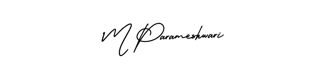 Check out images of Autograph of M Parameshwari name. Actor M Parameshwari Signature Style. AmerikaSignatureDemo-Regular is a professional sign style online. M Parameshwari signature style 3 images and pictures png