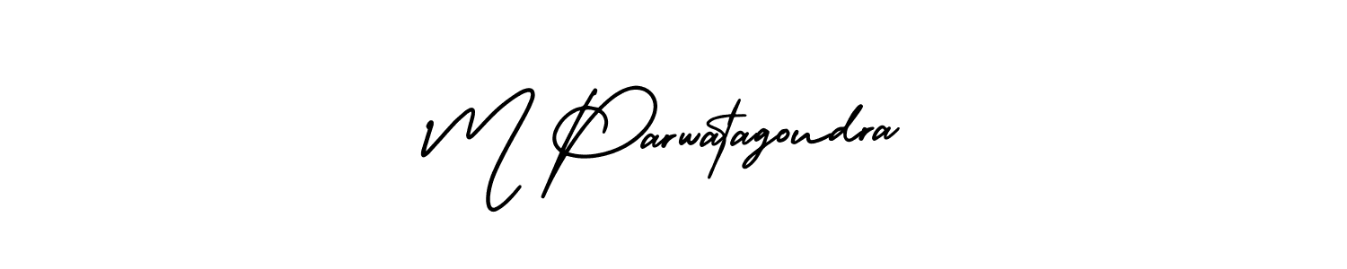 Make a beautiful signature design for name M Parwatagoudra. Use this online signature maker to create a handwritten signature for free. M Parwatagoudra signature style 3 images and pictures png