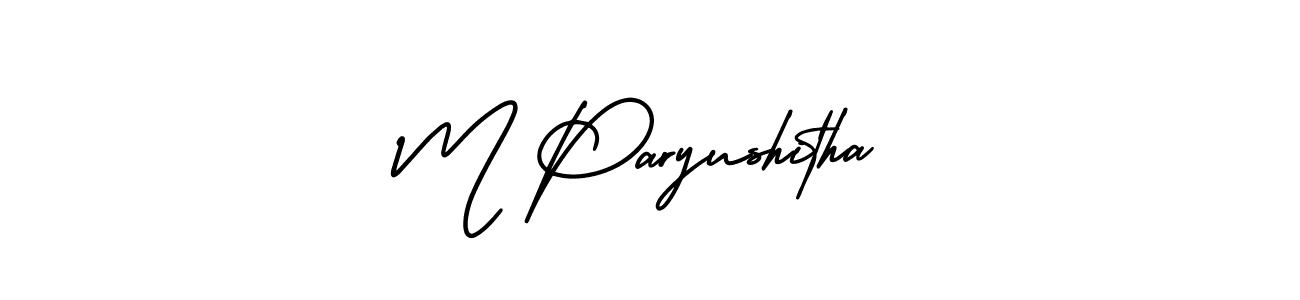 See photos of M Paryushitha official signature by Spectra . Check more albums & portfolios. Read reviews & check more about AmerikaSignatureDemo-Regular font. M Paryushitha signature style 3 images and pictures png