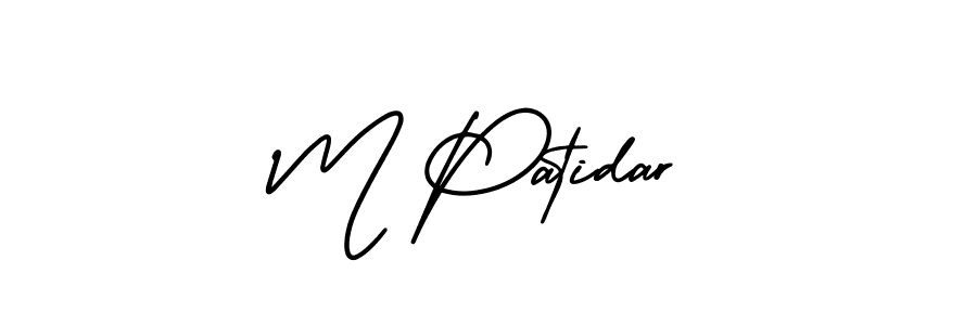 You can use this online signature creator to create a handwritten signature for the name M Patidar. This is the best online autograph maker. M Patidar signature style 3 images and pictures png