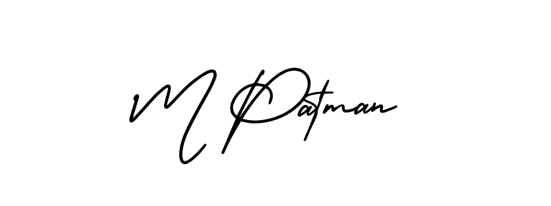 Make a beautiful signature design for name M Patman. Use this online signature maker to create a handwritten signature for free. M Patman signature style 3 images and pictures png