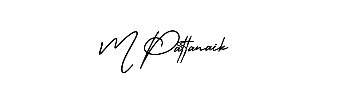 Make a beautiful signature design for name M Pattanaik. With this signature (AmerikaSignatureDemo-Regular) style, you can create a handwritten signature for free. M Pattanaik signature style 3 images and pictures png