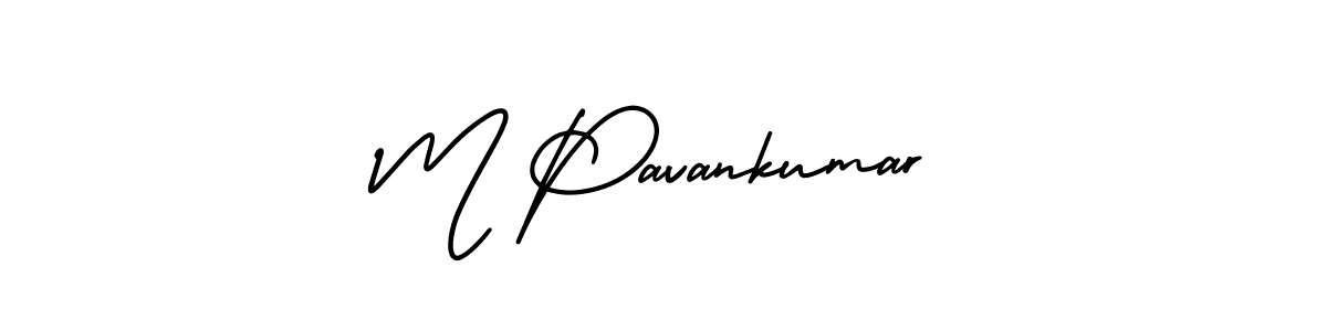 How to Draw M Pavankumar signature style? AmerikaSignatureDemo-Regular is a latest design signature styles for name M Pavankumar. M Pavankumar signature style 3 images and pictures png