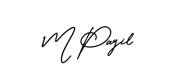 How to Draw M Payil signature style? AmerikaSignatureDemo-Regular is a latest design signature styles for name M Payil. M Payil signature style 3 images and pictures png