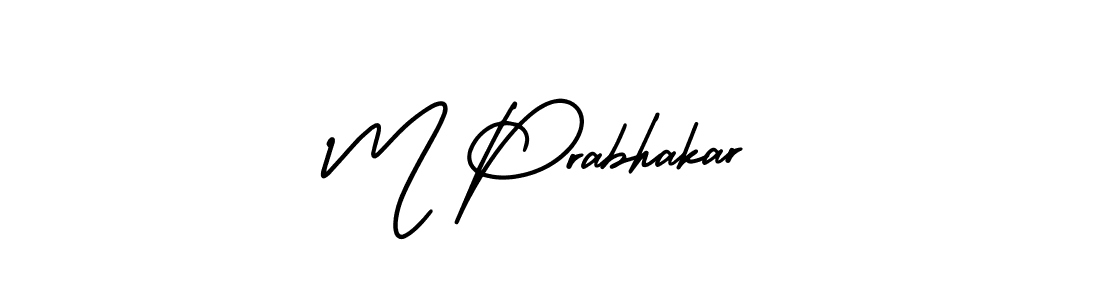 Make a beautiful signature design for name M Prabhakar. Use this online signature maker to create a handwritten signature for free. M Prabhakar signature style 3 images and pictures png