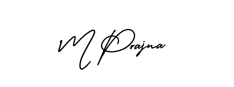 How to Draw M Prajna signature style? AmerikaSignatureDemo-Regular is a latest design signature styles for name M Prajna. M Prajna signature style 3 images and pictures png