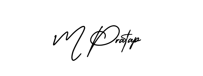 It looks lik you need a new signature style for name M Pratap. Design unique handwritten (AmerikaSignatureDemo-Regular) signature with our free signature maker in just a few clicks. M Pratap signature style 3 images and pictures png