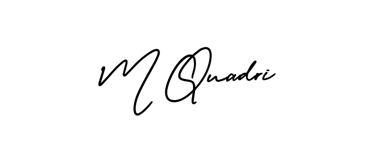 Also we have M Quadri name is the best signature style. Create professional handwritten signature collection using AmerikaSignatureDemo-Regular autograph style. M Quadri signature style 3 images and pictures png