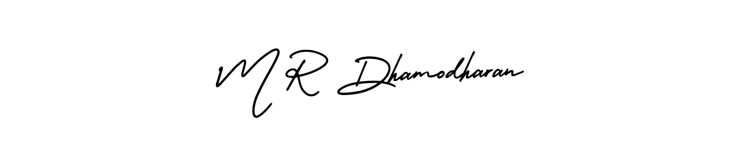 Make a short M R Dhamodharan signature style. Manage your documents anywhere anytime using AmerikaSignatureDemo-Regular. Create and add eSignatures, submit forms, share and send files easily. M R Dhamodharan signature style 3 images and pictures png
