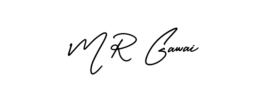 Make a beautiful signature design for name M R Gawai. Use this online signature maker to create a handwritten signature for free. M R Gawai signature style 3 images and pictures png