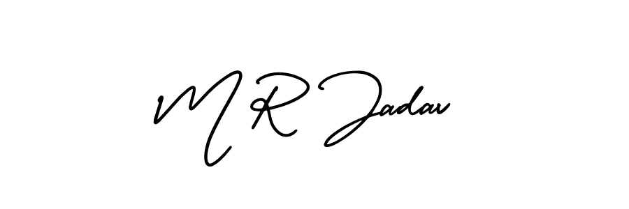 Check out images of Autograph of M R Jadav name. Actor M R Jadav Signature Style. AmerikaSignatureDemo-Regular is a professional sign style online. M R Jadav signature style 3 images and pictures png