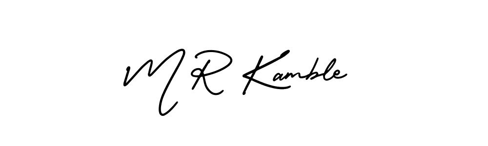 Make a beautiful signature design for name M R Kamble. Use this online signature maker to create a handwritten signature for free. M R Kamble signature style 3 images and pictures png