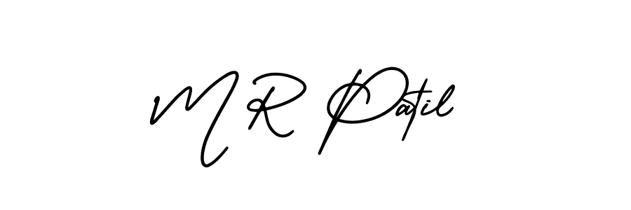 How to Draw M R Patil signature style? AmerikaSignatureDemo-Regular is a latest design signature styles for name M R Patil. M R Patil signature style 3 images and pictures png